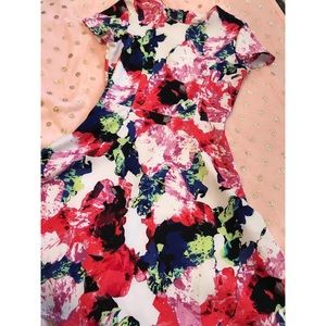 Vibrant Floral Dress